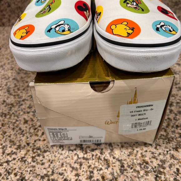 Vans x Disney collaboration Slip-On Sneakers - special limited release worn 1x - Picture 12 of 13